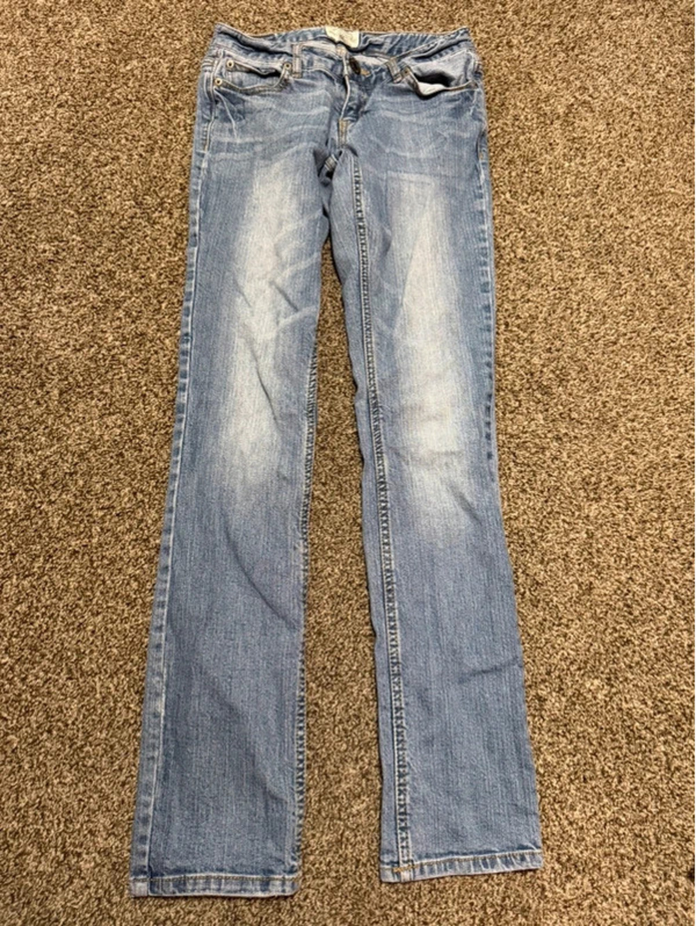 Vintage Y2K Aeropostale Bayla Skinny Jeans Womens 1/2 Regular Light Wash Denim
